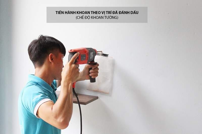 Khoan tường treo đồ tại quận 5